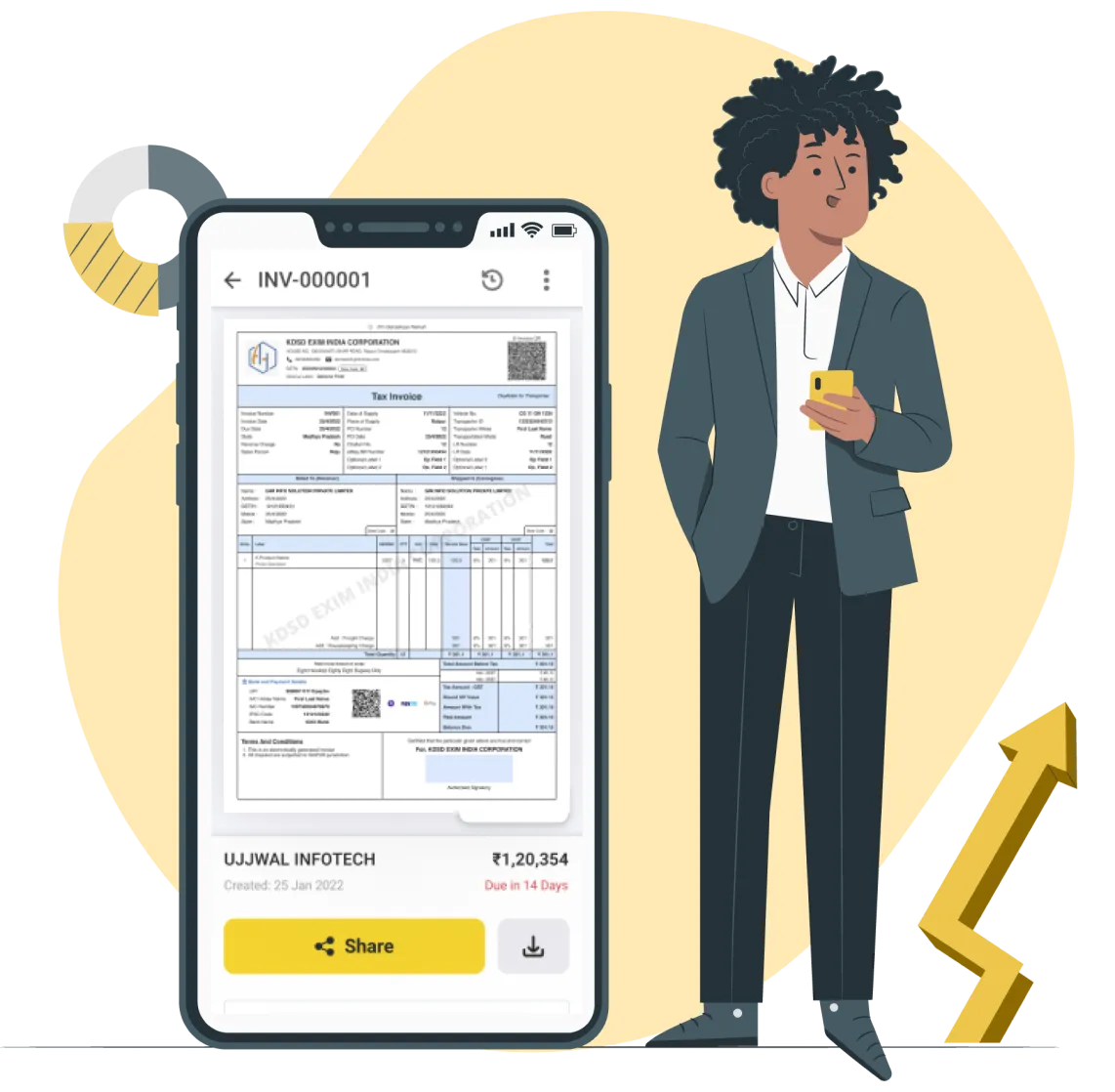 Managing a business easily on the GimBooks mobile app