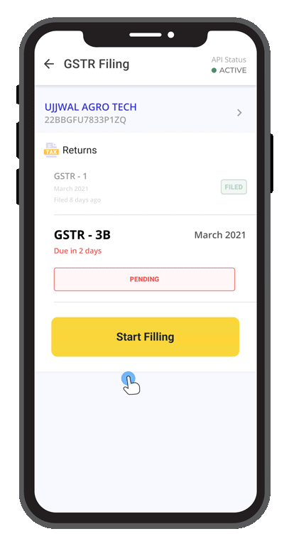 Filing a GST return in the GimBooks app